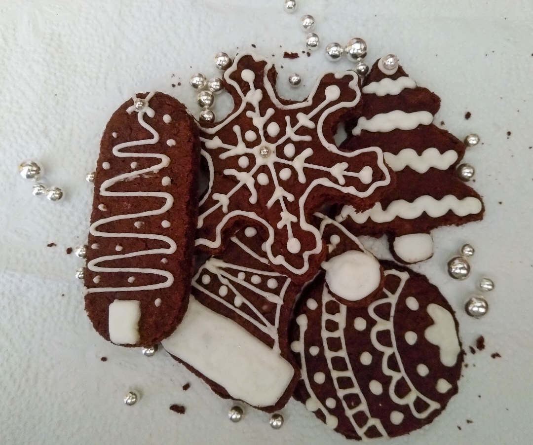 Vintage Chocolate Christmas Cookies